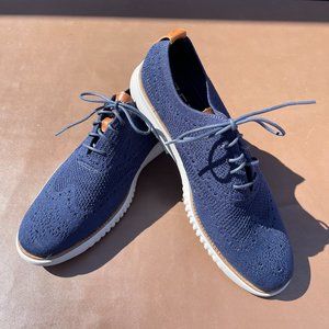 Cole Haan Zerogrand Stichlite Oxfords in Blue Gray